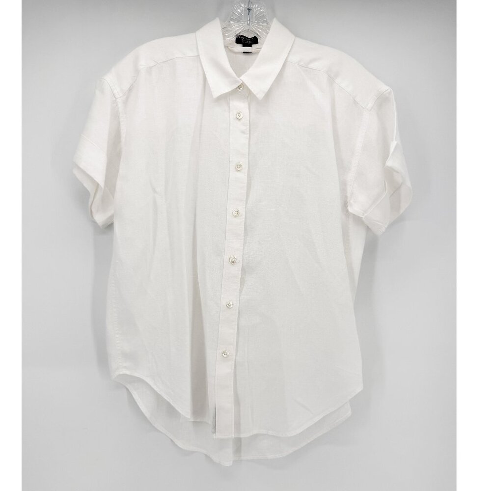 BAIRD MCNUTT Irish linen for J. Crew Capitaine shirt White XS - Picture 2 of 7